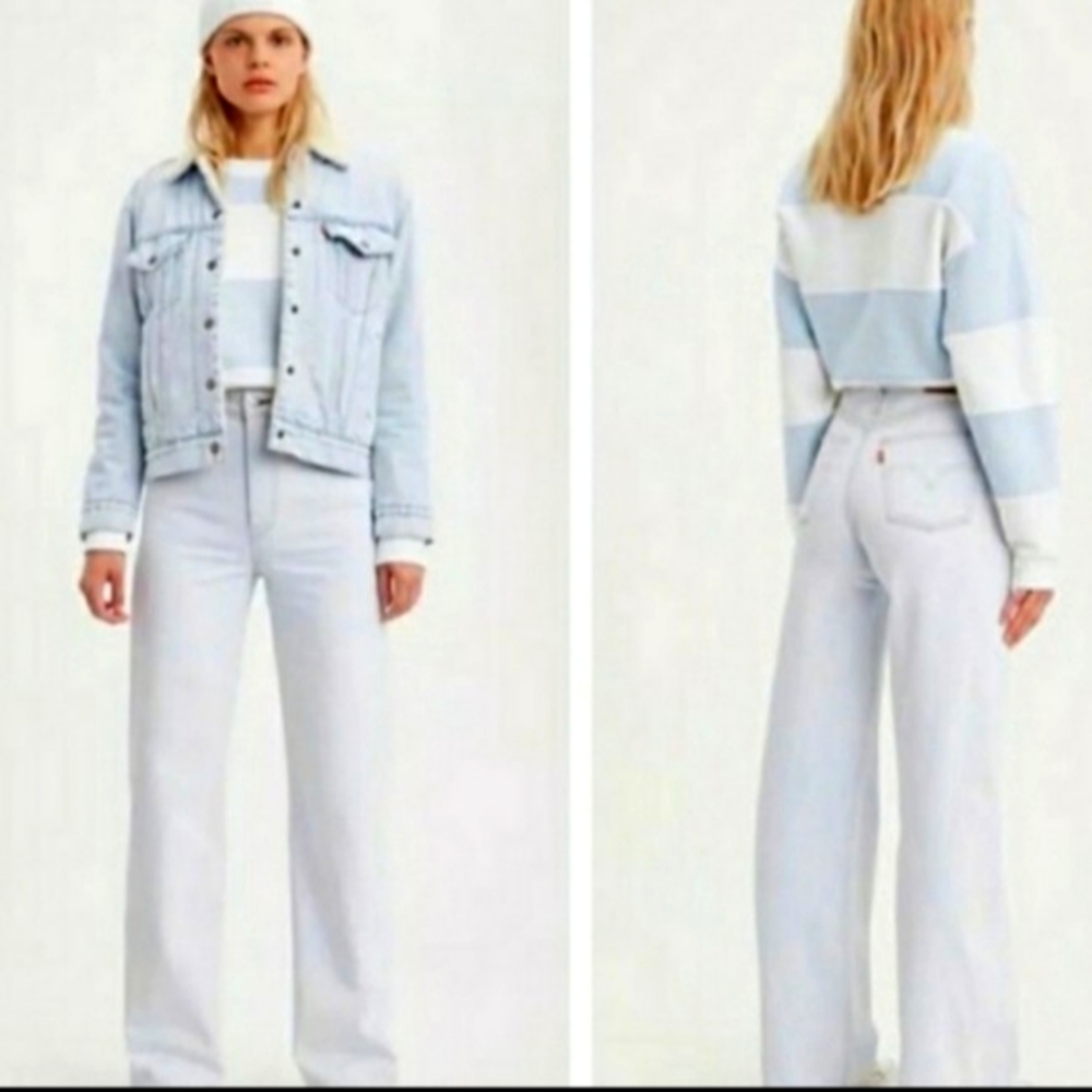 Levi's Ribcage wide leg jeans